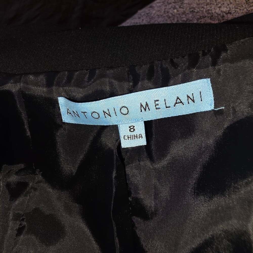 Antonio Melani Suit Set Size 8 Black Skirt And Blazer